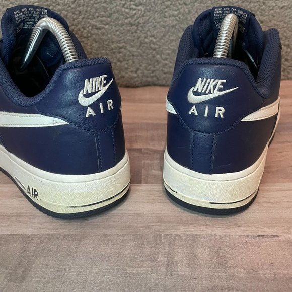 Nike Air Force 1 Men's Midnight Navy Blue 488298-436 Shoes Men Size 9 SHIPS ASAP - Picture 4 of 8